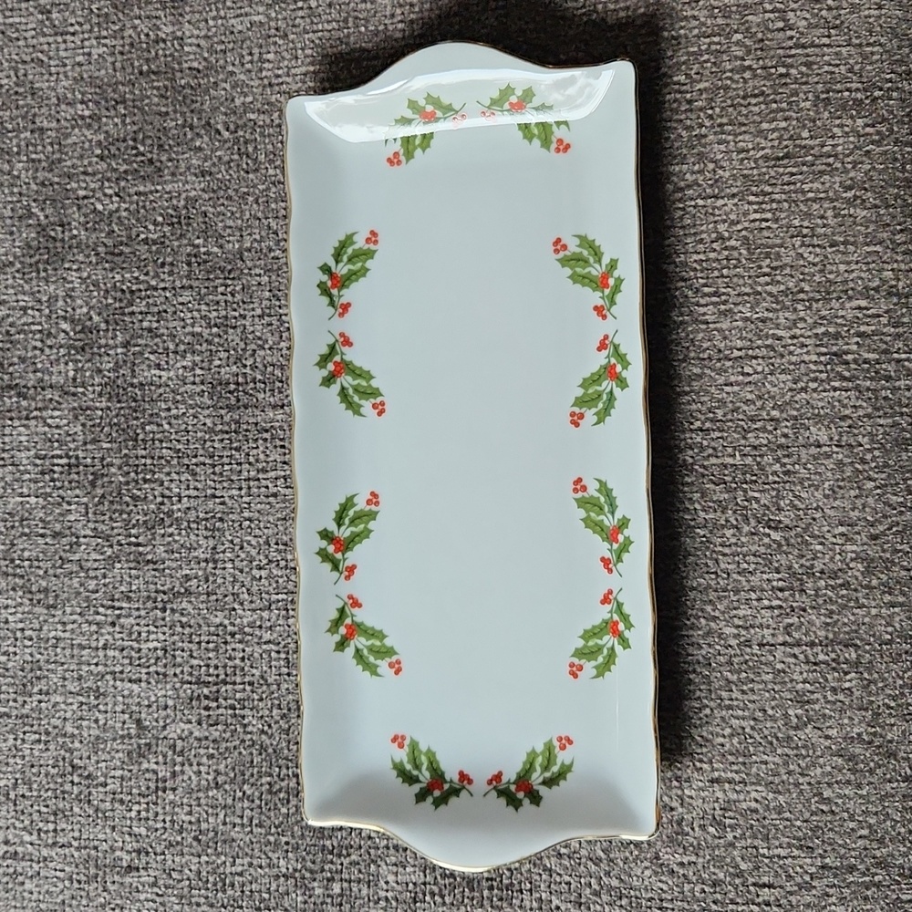 Kashima Christmas Holly Large Tray